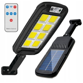 Obrázok pre LED Solárne osvetlenie STRADA 60W/400lm, IP65 , so senzorom , Studená biela s diaľkovým ovládaním