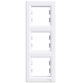 Obrázok pre SCHNEIDER Electric Rámček-3 vertikálny Asfora biely