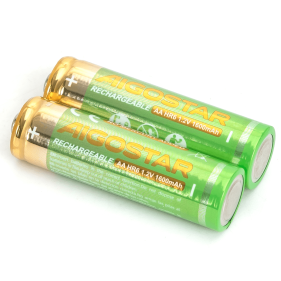Sada 2ks nabíjateľných batérií Aigostar AA 1600mAH 1,2V Obrázok pre Sada 2ks nabíjateľných batérií Aigostar AA 1600mAH 1,2V