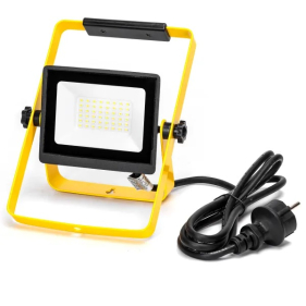 Prenosný LED Reflektor 30W/2700lm , IP65 , Studená biela Obrázok pre Prenosný LED Reflektor 30W/2700lm , IP65 , Studená biela