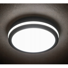 APRO Vodeodolný Ceiling kruhový 18W/230V/Čierna Obrázok pre APRO Vodeodolný Ceiling kruhový 18W/230V/Čierna