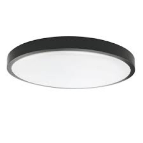Vodeodolný Led Ceiling kruhový čierny RING 18W/1850lm 304mm , IP44 , CCT Obrázok pre Vodeodolný Led Ceiling kruhový čierny RING 18W/1850lm 304mm , IP44 , CCT
