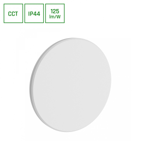 Nástenné vonkajšie svietidlo PIATTA biele 12W/1500lm, CCT Obrázok pre Nástenné vonkajšie svietidlo PIATTA biele 12W/1500lm, CCT