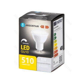 Stmievateľná LED žiarovka GU10 6W/510lm , BOX, Neutrálna biela Obrázok pre Stmievateľná LED žiarovka GU10 6W/510lm , BOX, Neutrálna biela
