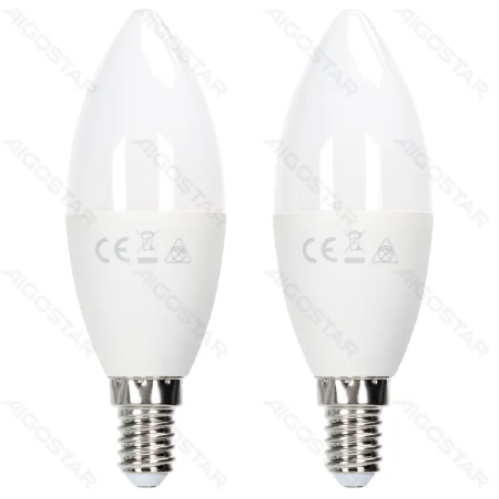 Obrázok pre Sada 2ks LED žiarovka E14 11W/1060lm , svieca C37 , Neutrálna biela