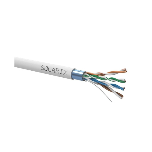 Obrázok pre SOLARIX Sieťový kábel FTP Cat5e - Vnútorný kábel , PVC plášť, drôt