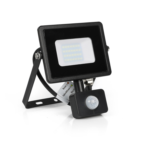 Obrázok pre PLATI LED reflektor 20W/1400lm , SLIM , so senzorom , Teplá biela