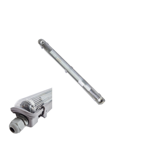 Obrázok pre Prisadené svietidlo pre jednostrannú trubicu 1xT8 120cm IP65 Single s reflektorom