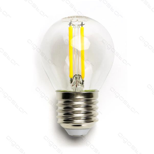 Obrázok pre LED žiarovka E27 4W/470lm , glóbus G45 LED vlákno , BOX , Studená biela