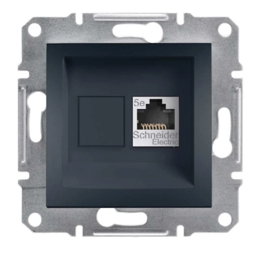 Obrázok pre SCHNEIDER Electric Dátová Zásuvka RJ45Cat 5e Asfora antracit