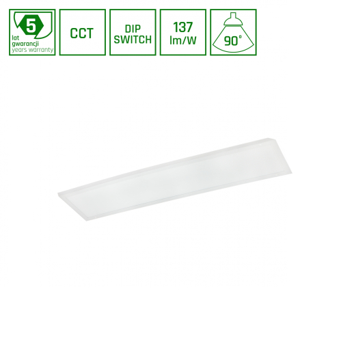 Obrázok pre LED panel hranatý biely 26W/36W/46W 6300lm , 1195x295mm , CCT - Back Lit s PZH