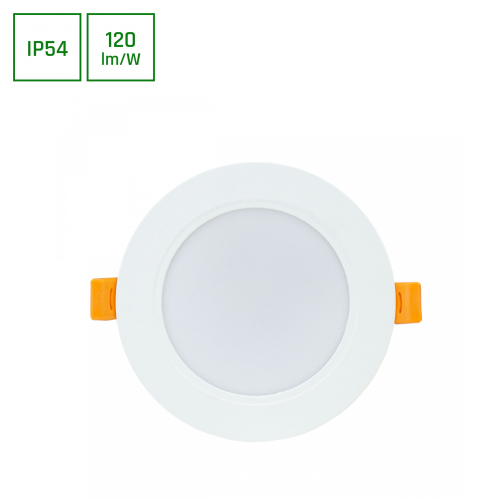 Obrázok pre Vodeodolný Led Panel kruhový biely 8W/1000lm 118mm Teplá biela s PZH