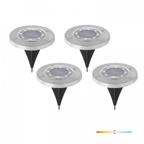 Obrázok pre Solárna LED záhradná lampa CLAVO G2 , IP44 , Neutrálna biela , 4ks