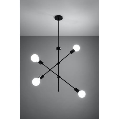 Obrázok pre Závesný luster CONCEPT 4 4xE27/230V/Čierna