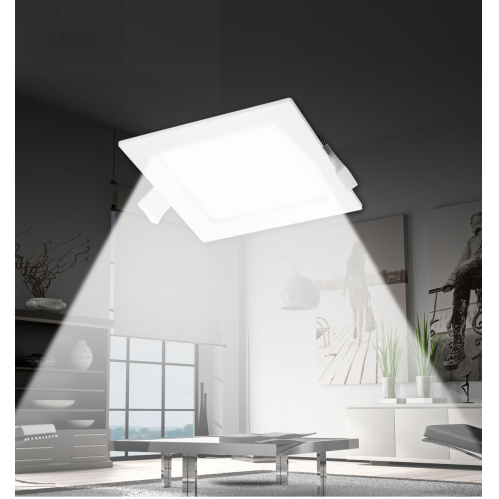 Obrázok pre Led Panel štvorcový biely 18W/1300lm 220mm Neutrálna biela