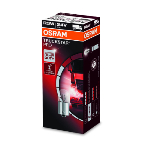 Obrázok pre OSRAM Halogénová Autožiarovka TRUCKSTAR PRO O5627TSP - Ba15s , 24V , 5W , R5W +100% životnosti