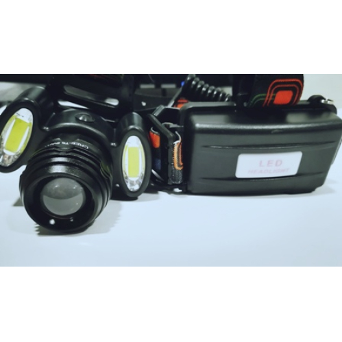 Obrázok pre Led čelová lampa - čelovka CREE T6 nabíjateľná , 4-módová so zabudovanou batériou a funkciou ZOOM+ nabíjačky