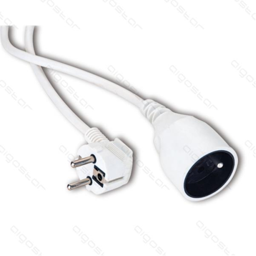 Obrázok pre Predlžovací kábel 16A/250V~2P+E H05VV-F 3G1.0mm² zásuvka/vidlica PVC 5M
