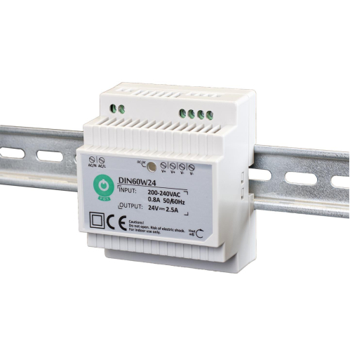 Obrázok pre Napájací zdroj na DIN lištu 60W/24V DC 2,5A