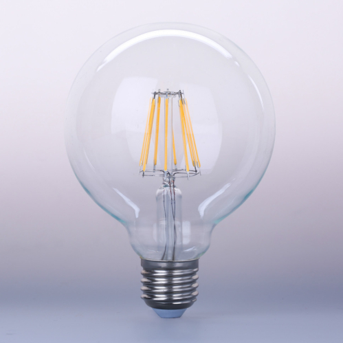 Obrázok pre LED žiarovka E27 8W/800lm , LED vlákno G95 , teplá = 80W