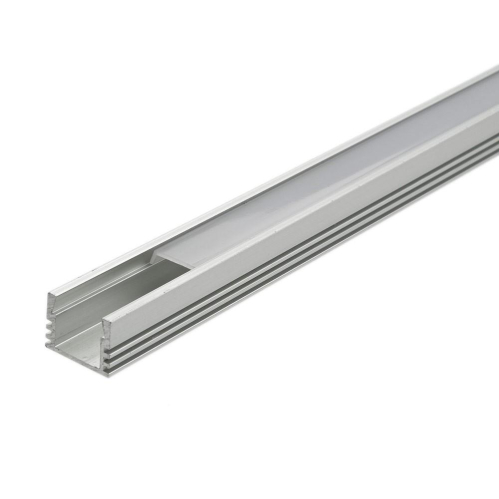 Obrázok pre Led profil hliníkový vysoký Minilux MAXI anodizovaný bez krytky - 1m