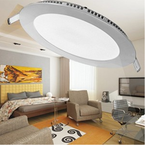 Obrázok pre Led Panel kruhový strieborný 20W/1370lm 240mm teplá biela