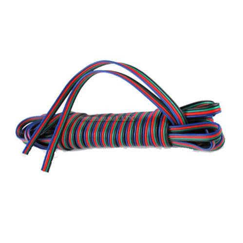 Obrázok pre Kábel 4-žilový RGB 4x0,5mm2 pre napájanie LED pásov 1m