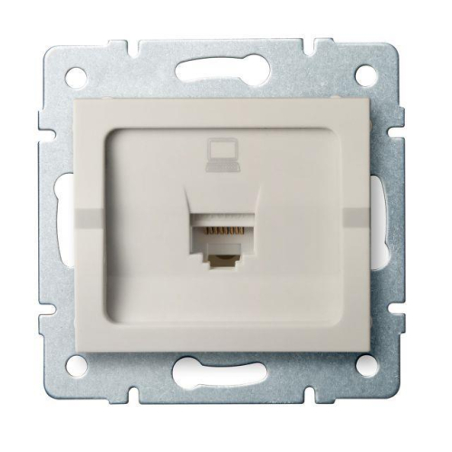 Obrázok pre Kanlux Dátová Zásuvka RJ45Cat 5e Mowion LOGI 02-1390-003 krémová