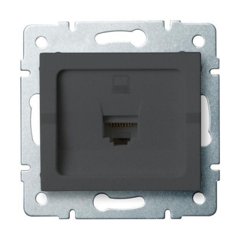 Obrázok pre Kanlux Dátová Zásuvka RJ45Cat 5e Mowion LOGI 02-1390-041 grafit