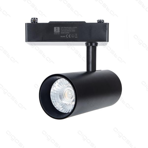 Obrázok pre LED svietidlo 1-fázové pre koľajnicové systémy čierne, 24W/1920lm , Studená biela