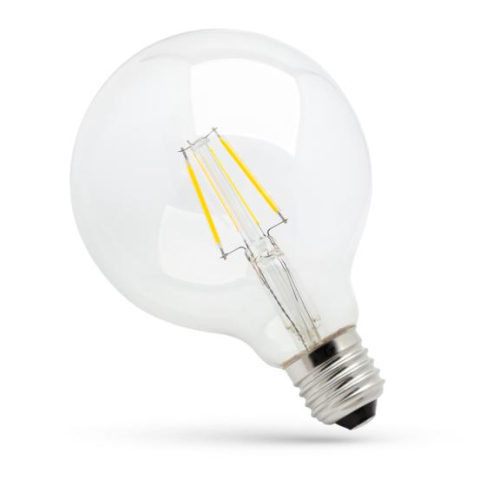 Obrázok pre LED žiarovka E27 8W/1050lm , G125 LED vlákno , Neutrálna biela