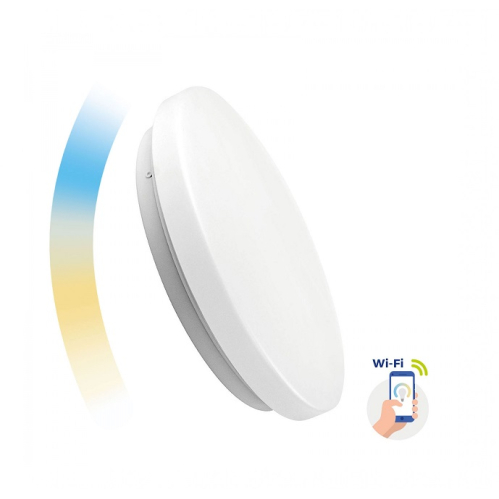 Obrázok pre SMART Led Ceiling kruhový biely NYMPHEA 24W/1700lm , 390mm , CCT