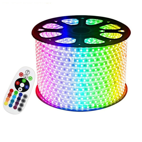 Obrázok pre RGB LED pás 230V 5050 vodeodolný IP67 - RGB - 1m