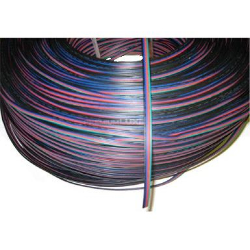 Obrázok pre Kábel 4-žilový RGB 4x0,2mm2 pre napájanie LED pásov 1m