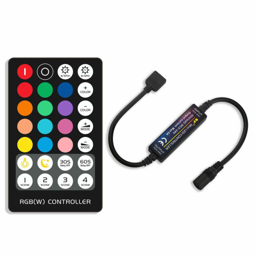 Obrázok pre RF ovládač RGB + diaľkové ovládanie , 12/24V DC , 72/144W