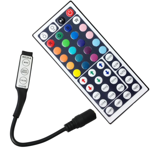Obrázok pre IR ovládač RGB + diaľkové ovládanie , 44 tlačidiel 12V DC , 72W