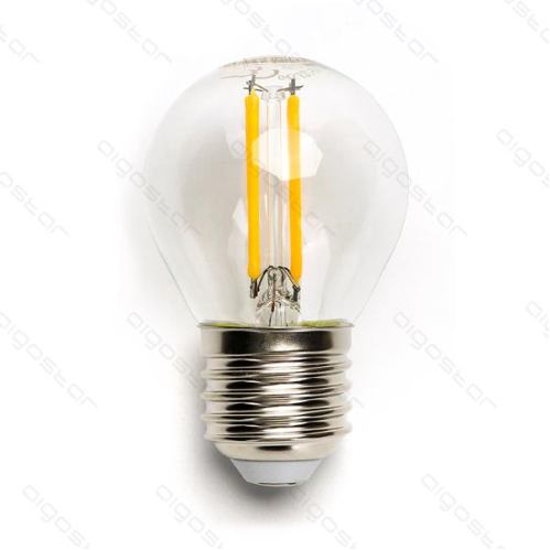 Obrázok pre LED žiarovka E27 4W/360lm , glóbus G45 LED vlákno , Teplá biela