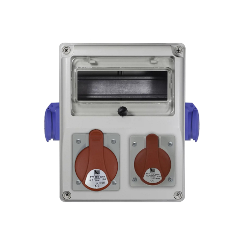 Obrázok pre Plastový rozvádzač zásuvkový R-BOX 240-8 s DIN lištou (1x16/5, 1x32/5, 400V 2x250V)
