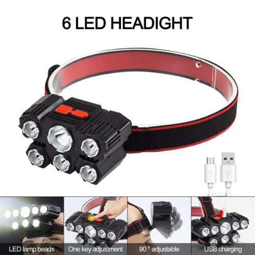 Obrázok pre Led čelová lampa - čelovka W683 nabíjateľná ,3-módová