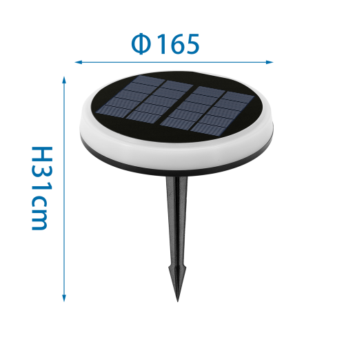 Obrázok pre Solárna LED záhradná lampa 0,6W/10lm , IP65 , RGB
