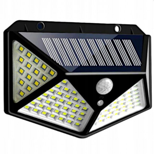 Obrázok pre Nástenné Solárne LED osvetlenie MARS 6W/600lm , so senzorom , 100LED , Studená