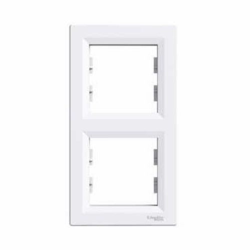 Obrázok pre SCHNEIDER Electric Rámček-2 vertikálny Asfora biely