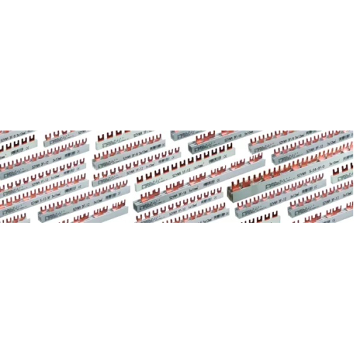 Obrázok pre Prepojovacia hrebeňová lišta DIN 3P 3x4 modul