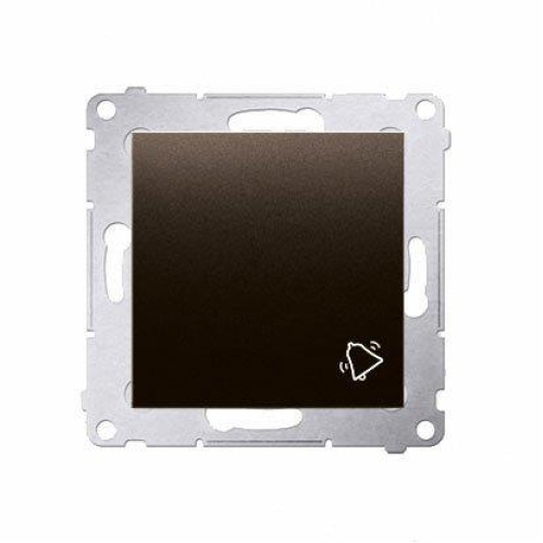 Obrázok pre Kontakt Simon54 Zvončekové tlačidlo DD1.01/46 hnedá matná