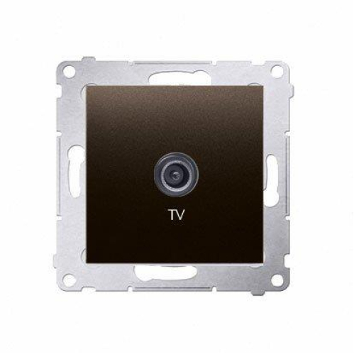 Obrázok pre Kontakt Simon54 Anténna zásuvka TV DAK1.01/46 hnedá matná