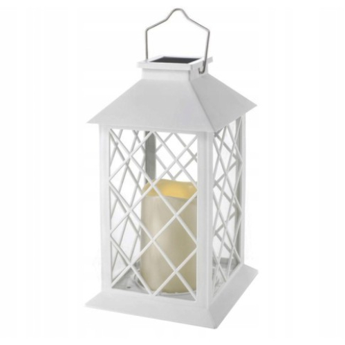 Obrázok pre Solárny LED lampáš LATRO, biela
