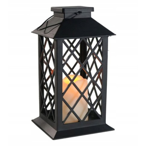 Obrázok pre Solárny LED lampáš LATRO, čierna