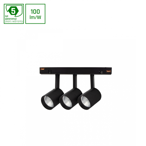 Obrázok pre LED svietidlo SPOT X3 pre koľajnicový SYSTEM SHIFT čierne, 10W/1000lm, Teplá biela