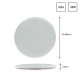 Obrázok pre Vodeodolný Led Ceiling kruhový biely/čierny NYMPHEA 32W/3450lm 380mm , IP54 , Studená biela