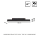 Obrázok pre LED lineárne svietidlo LINE S pre koľajnicový SYSTEM SHIFT čierne, 8W/940lm, CCT